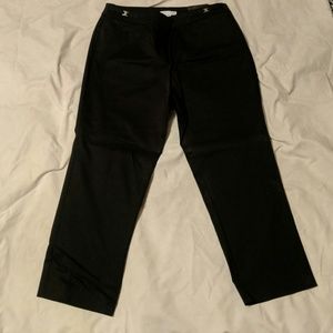 NY&C Black dress crop pants